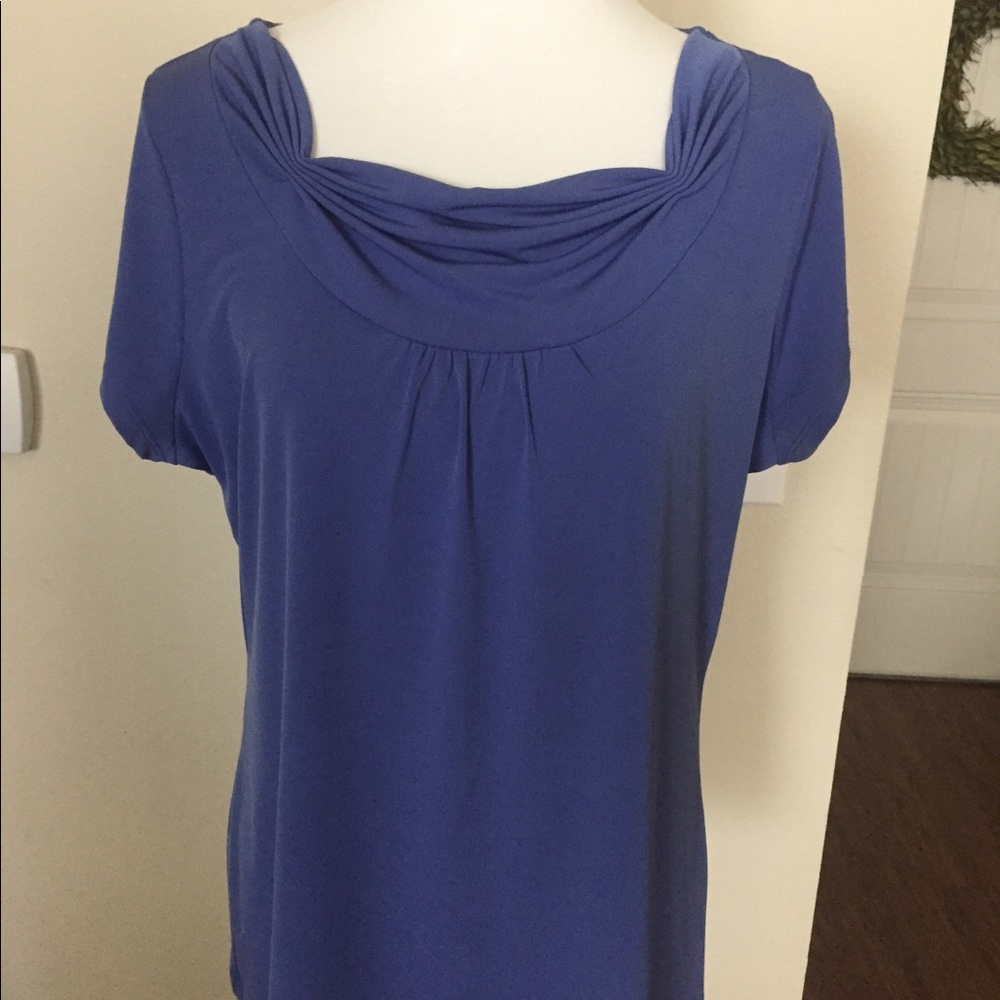 The Limited Deep Periwinkle Square Neck Top (xL)